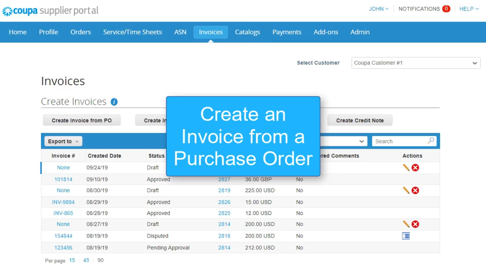 user management portal screenshot