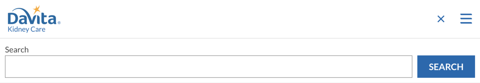 Main navigation (Search bar open) (Mobile)
