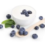 Yogurt with blueberries
