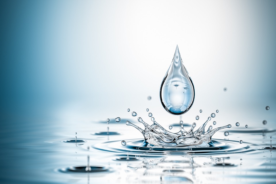 Drop On The Water Splash