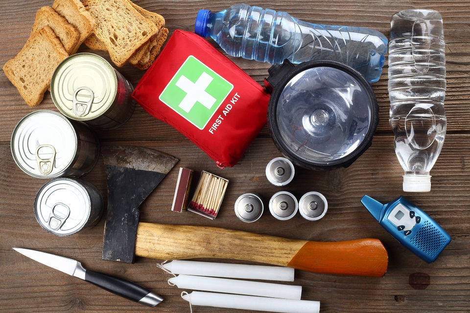 emergency Items close up