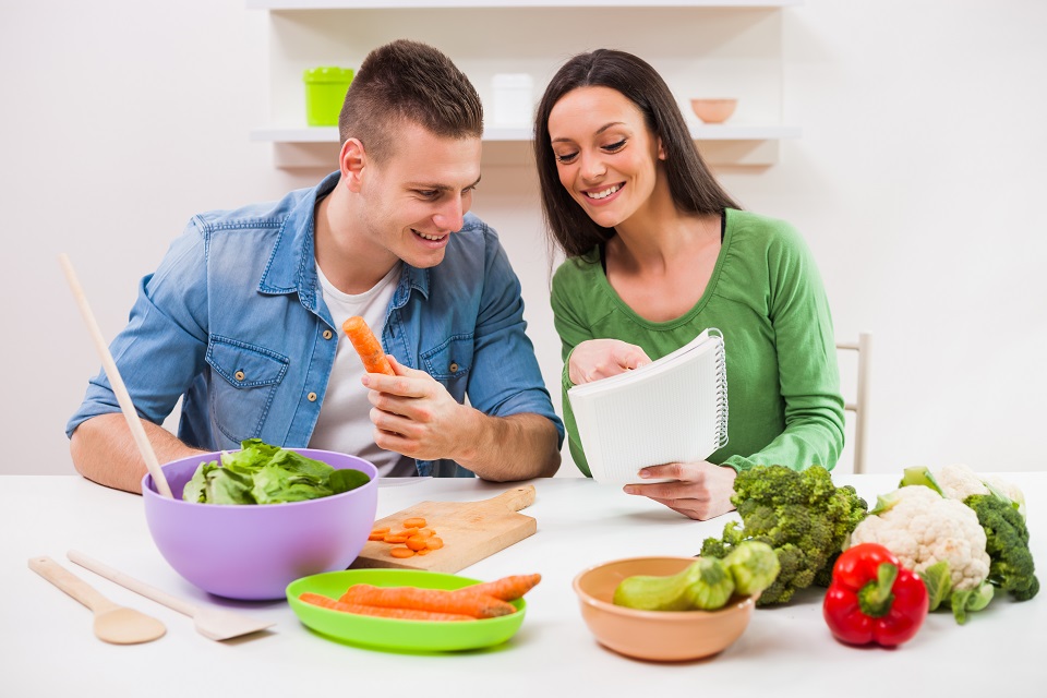 Couple in kitchen