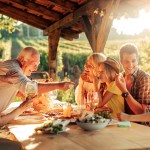 Family having a picnic