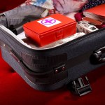 Suitcase with first-aid kit