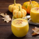 Pumpkin smoothie with spices.