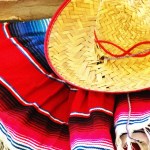 Hat Sombrero Mexican Blanket