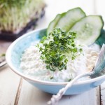 Bowl of cottage cheese