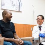Nephrologist and patient