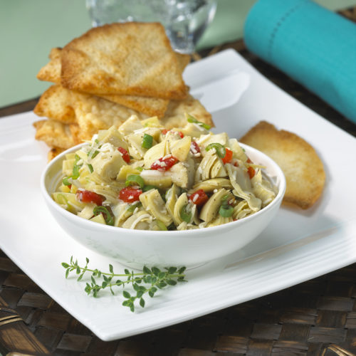 Artichoke Relish with Pita Chips