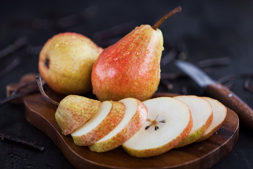 Fresh ripe pears