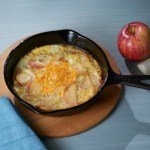 Apple onion omelet