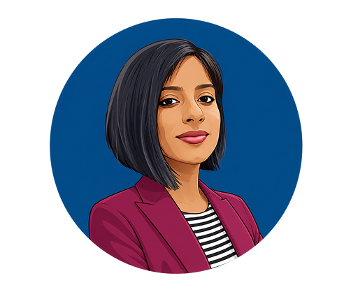 Jovie Katticaran Illustrated Headshot