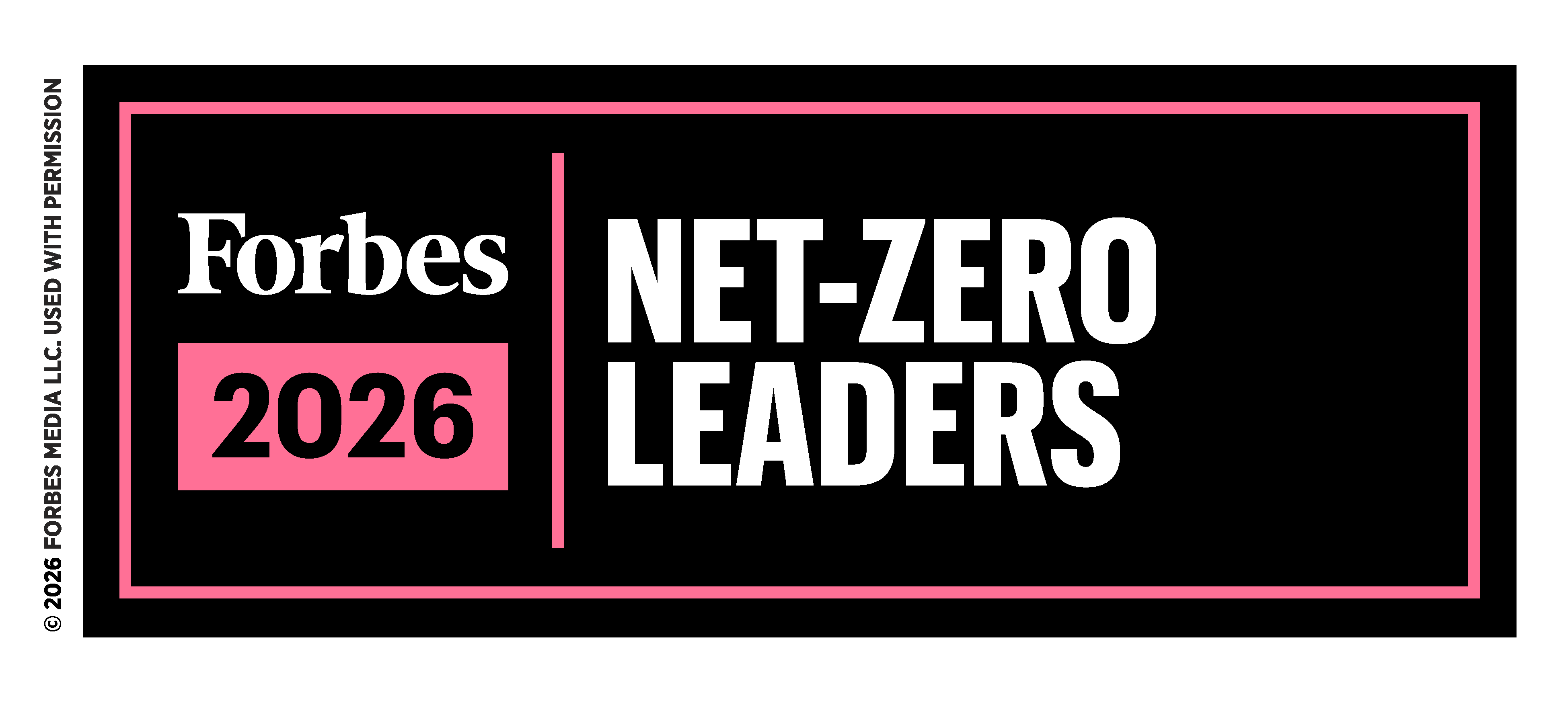 Forbes net zero leaders award logo